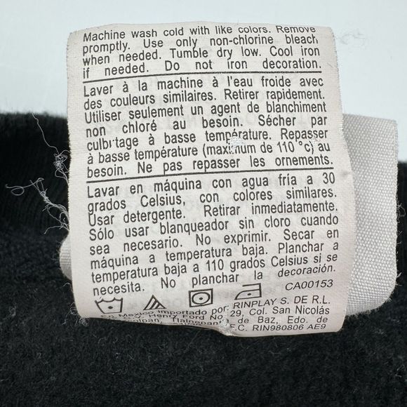 Champion Reverse Weave Crewneck Sweatshirt Mens Size Small Black Pullover - Picture 14 of 14